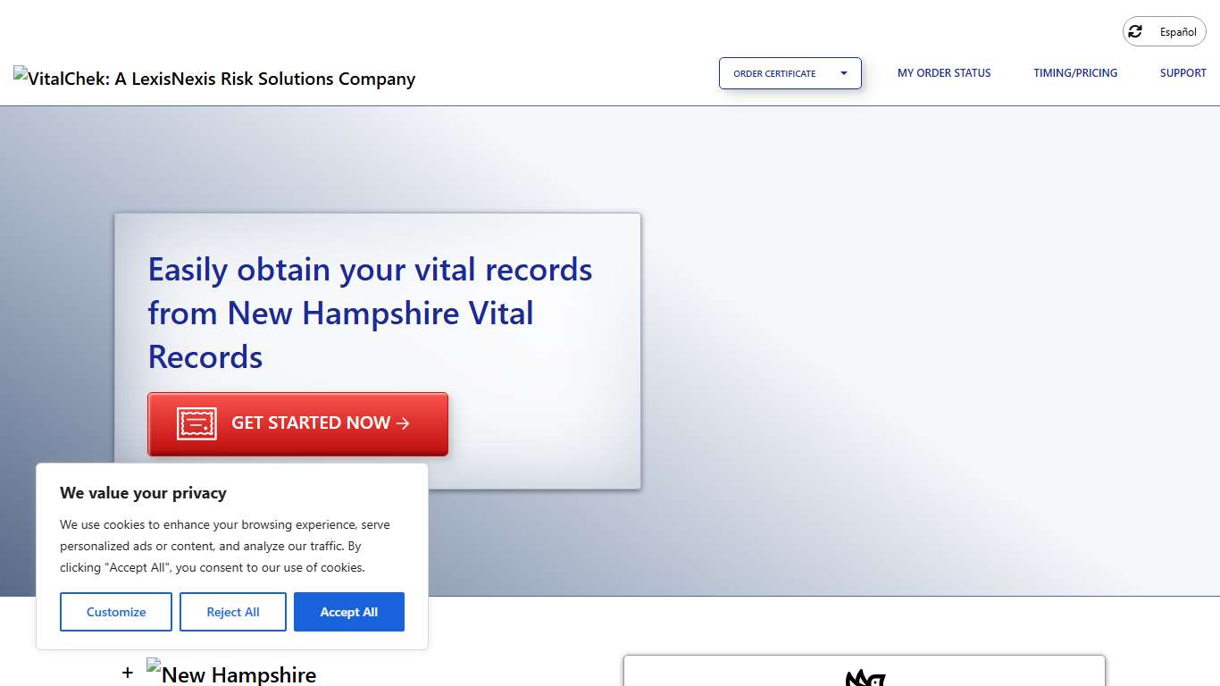 New Hampshire Vital Records (NH) | Order Certificates - VitalChek